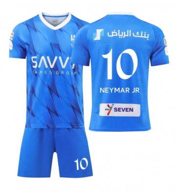 Al-Hilal Neymar Jr #10 Replica Home Stadium Kit for Kids 2023-24 Short Sleeve (+ pants)